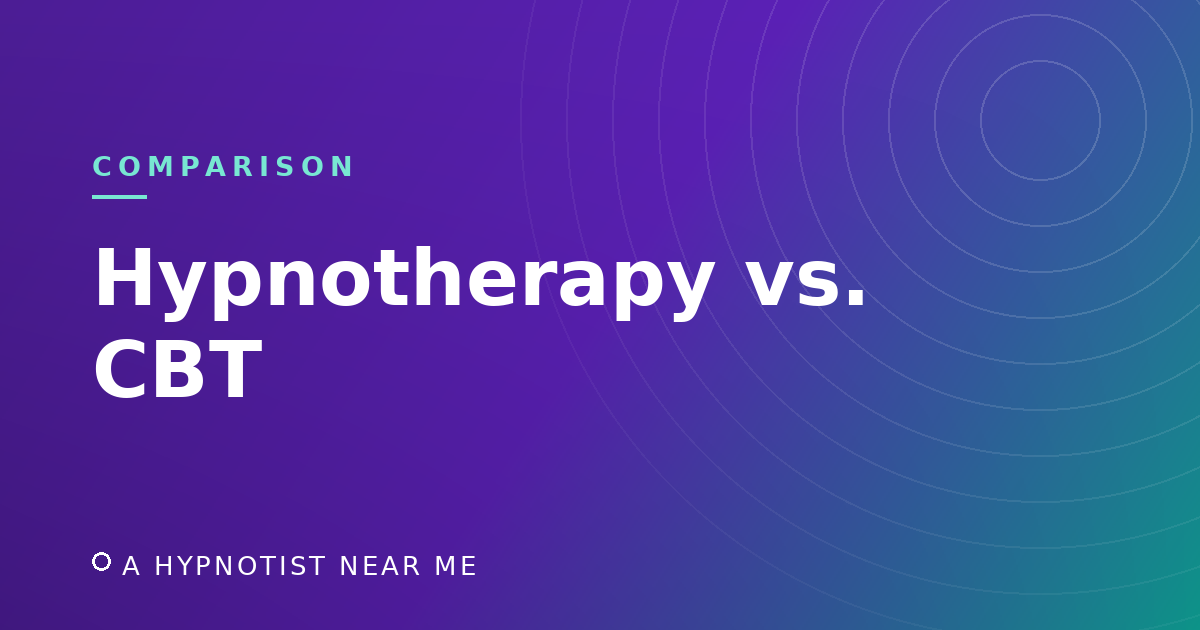 Hypnotherapy vs CBT: What's the Difference? (An Evidence-Based Comparison)